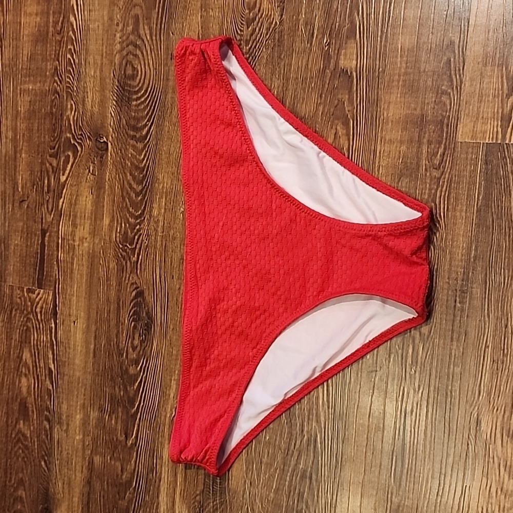 Medium Red Shade & Shore bikini bottoms